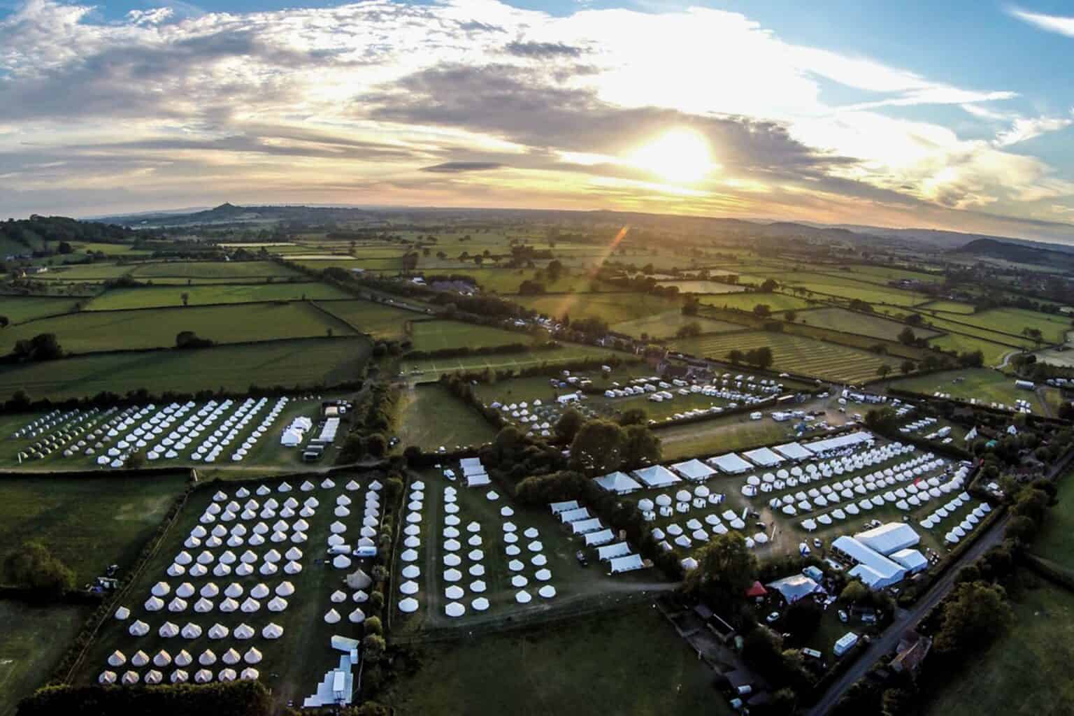 Our Location At Glastonbury Festival • The Pop-Up Hotel