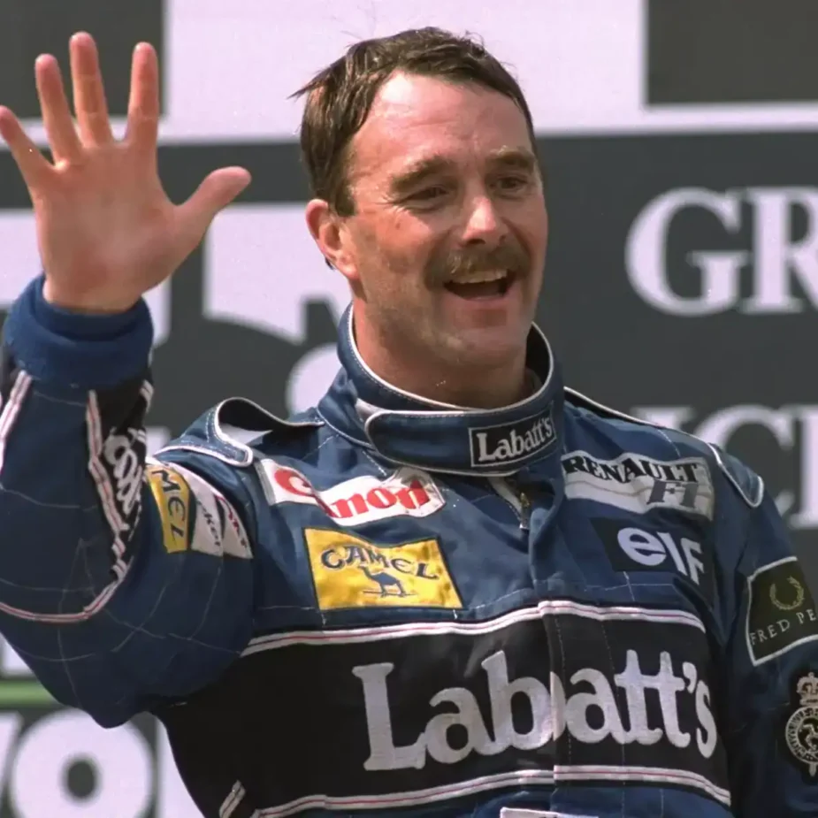 Nigel Mansell Williams F1 Podium